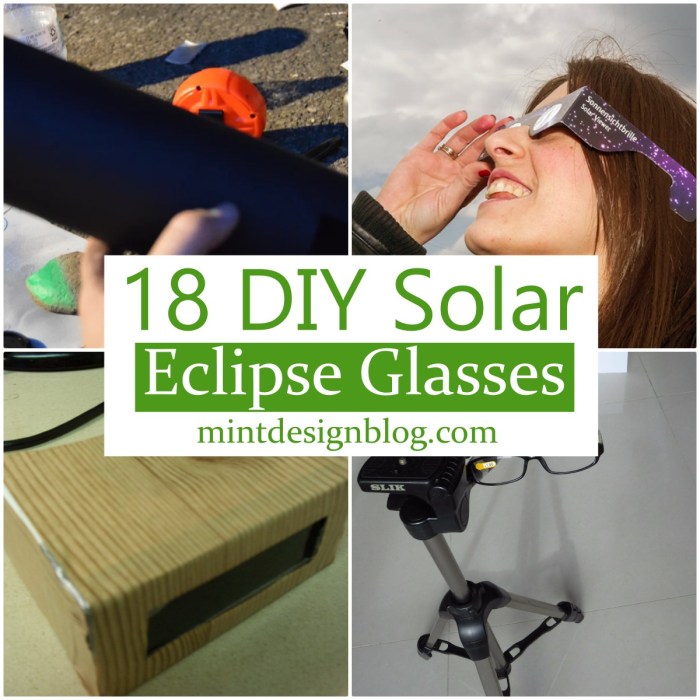 18 DIY Solar Eclipse Glasses For Safe Sight - Mint Design Blog