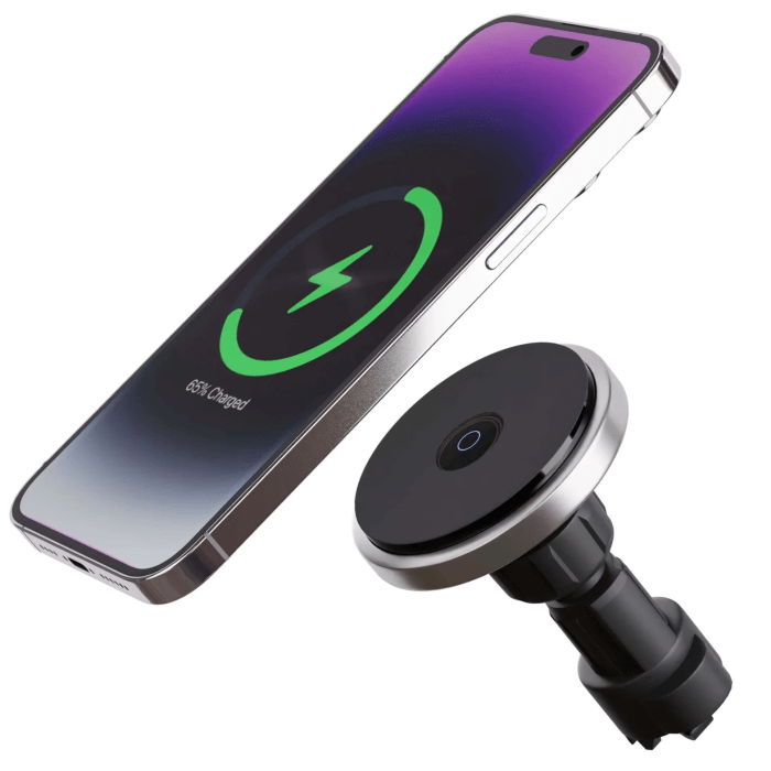 Wireless phone charger for cars