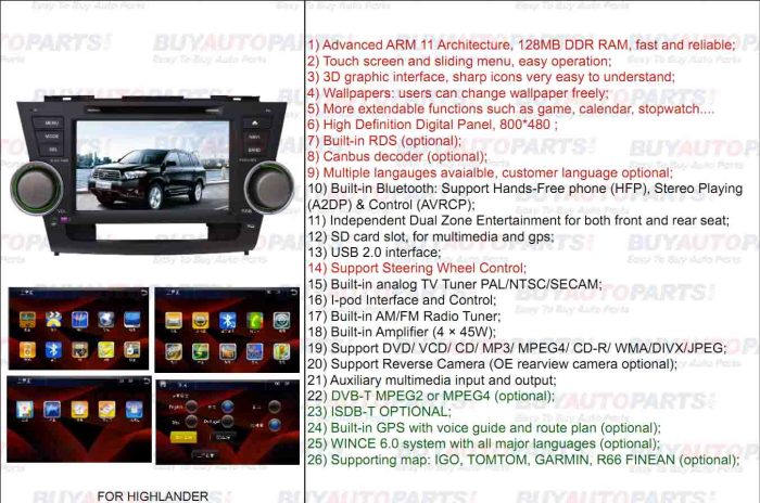 Aftermarket In-Dash Navigation System